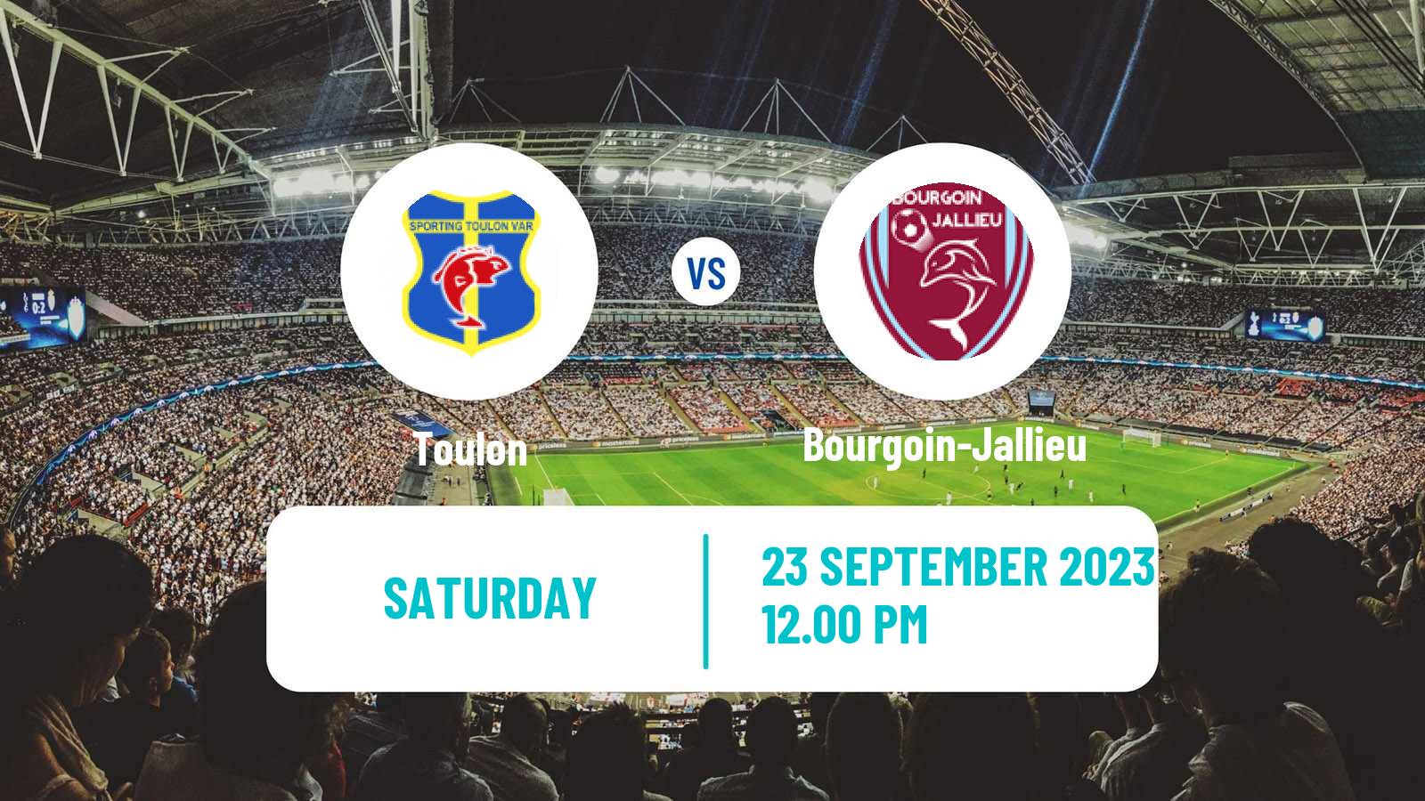 Soccer French National 2 - Group A Toulon - Bourgoin-Jallieu