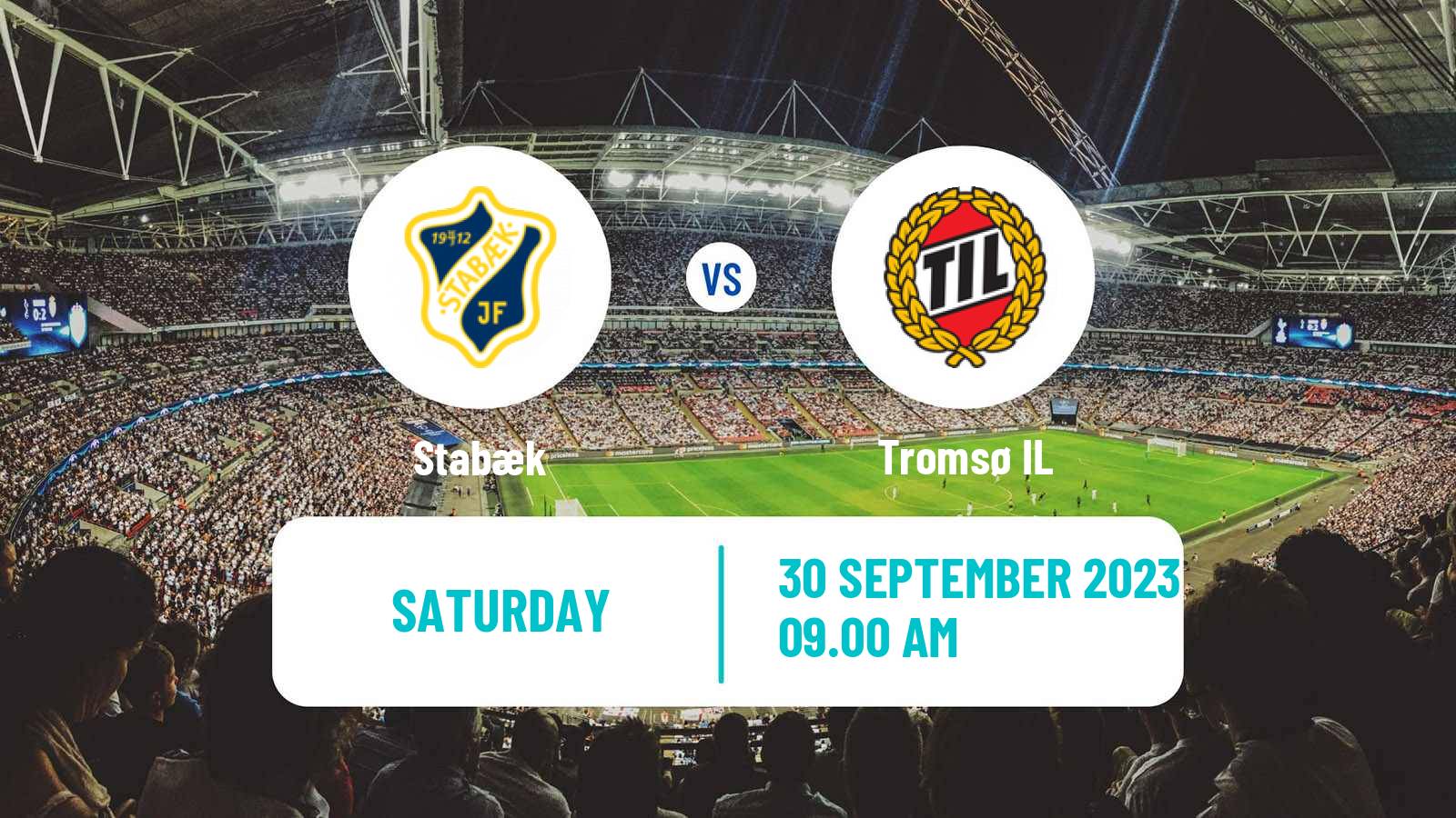 Soccer Norwegian Eliteserien Stabæk - Tromsø