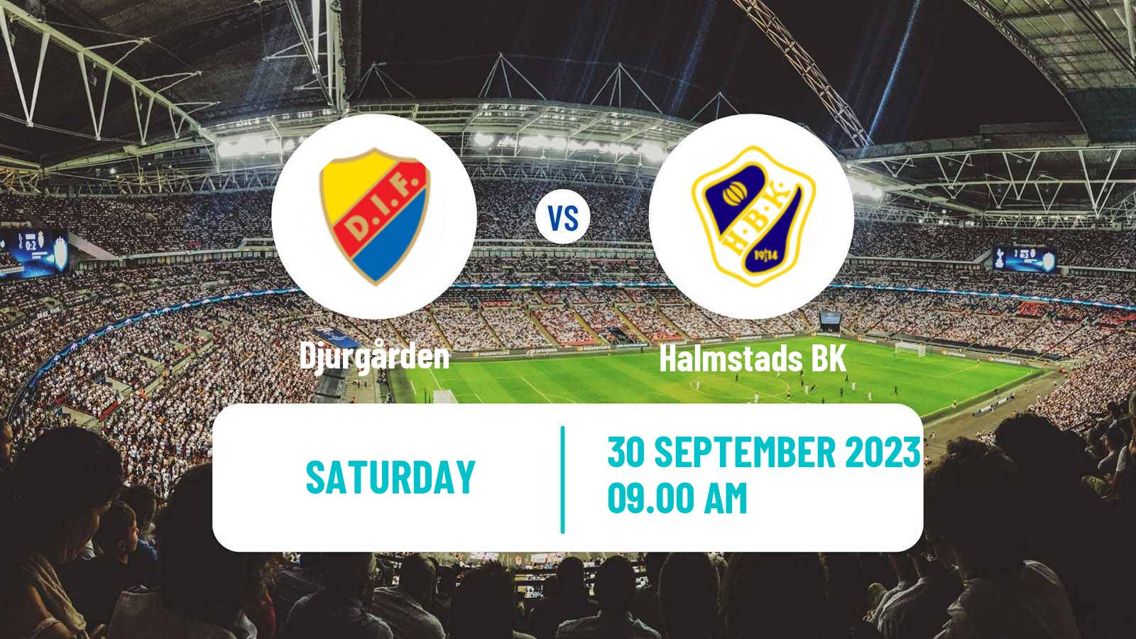 Soccer Swedish Allsvenskan Djurgården - Halmstad
