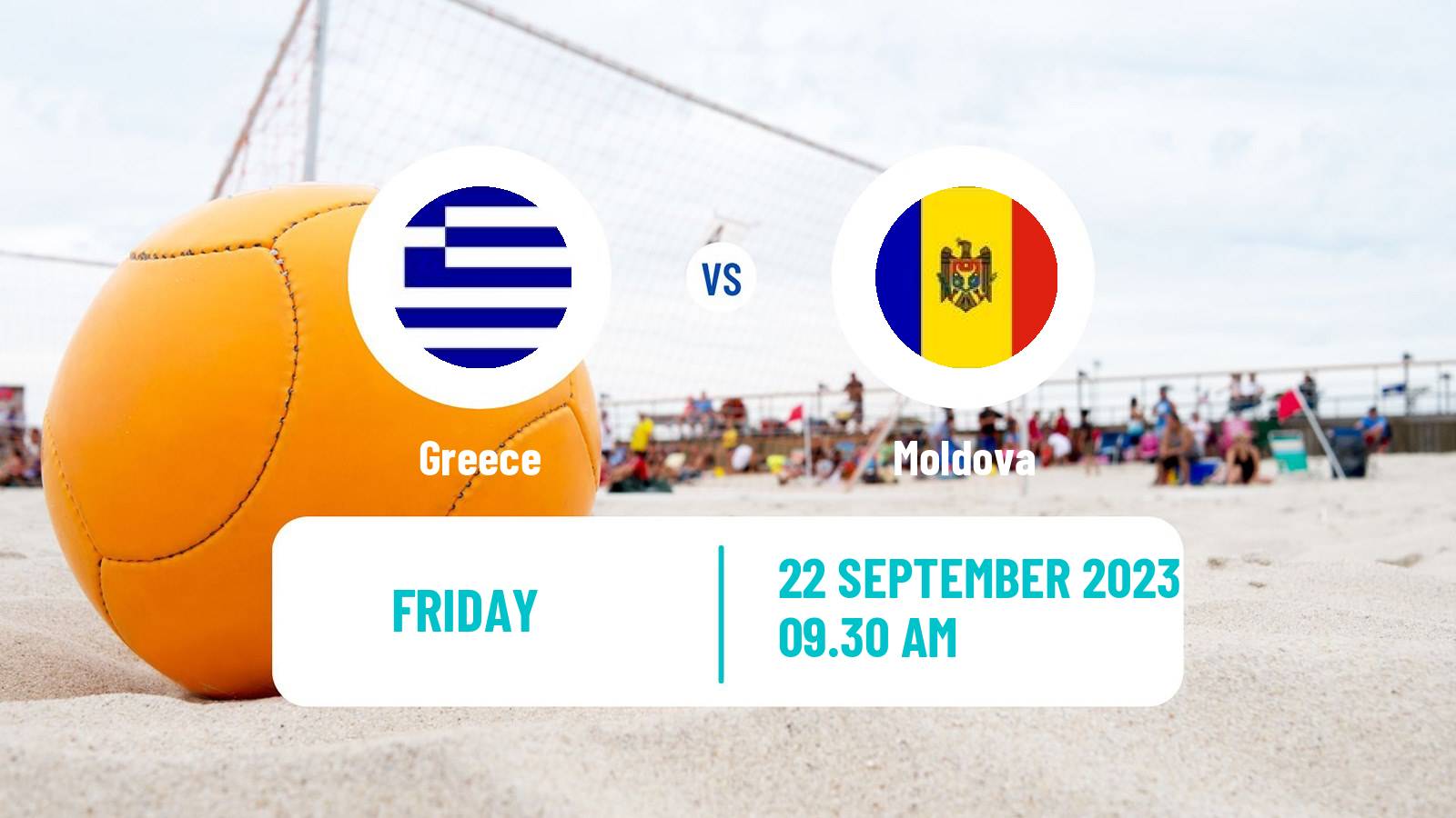 Beach soccer EBSL Superfinal Greece - Moldova