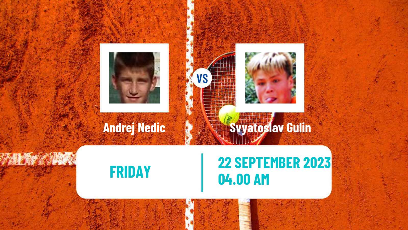 Tennis ITF M15 Kursumlijska Banja 9 Men Andrej Nedic - Svyatoslav Gulin