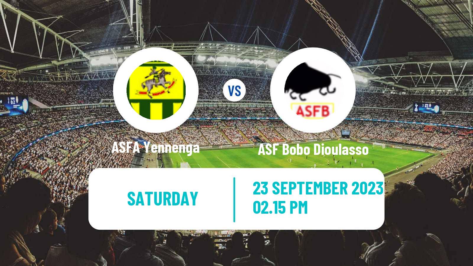 Soccer Burkina Faso Premier League ASFA Yennenga - ASF Bobo Dioulasso