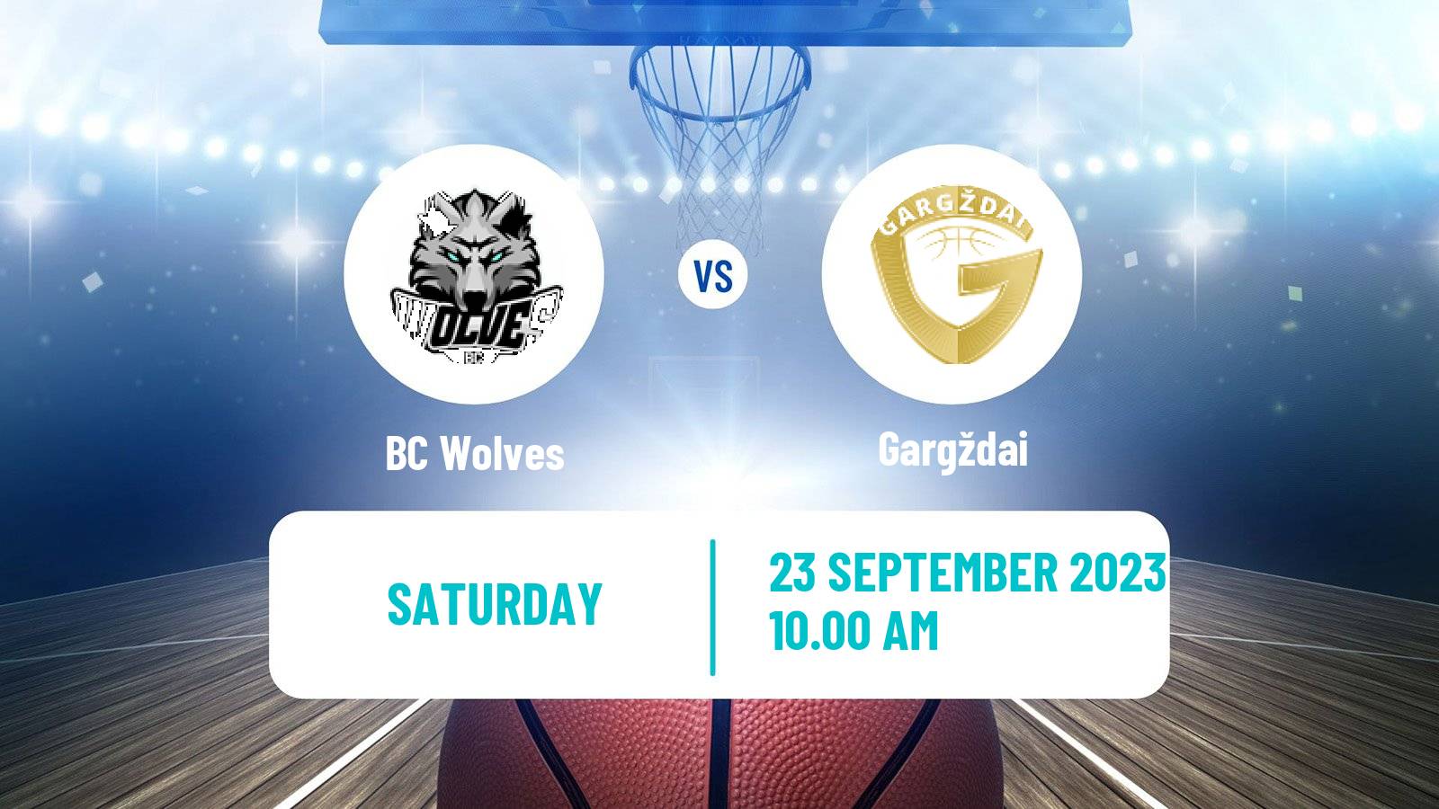 Basketball Lietuvos Krepsinio Lyga BC Wolves - Gargždai