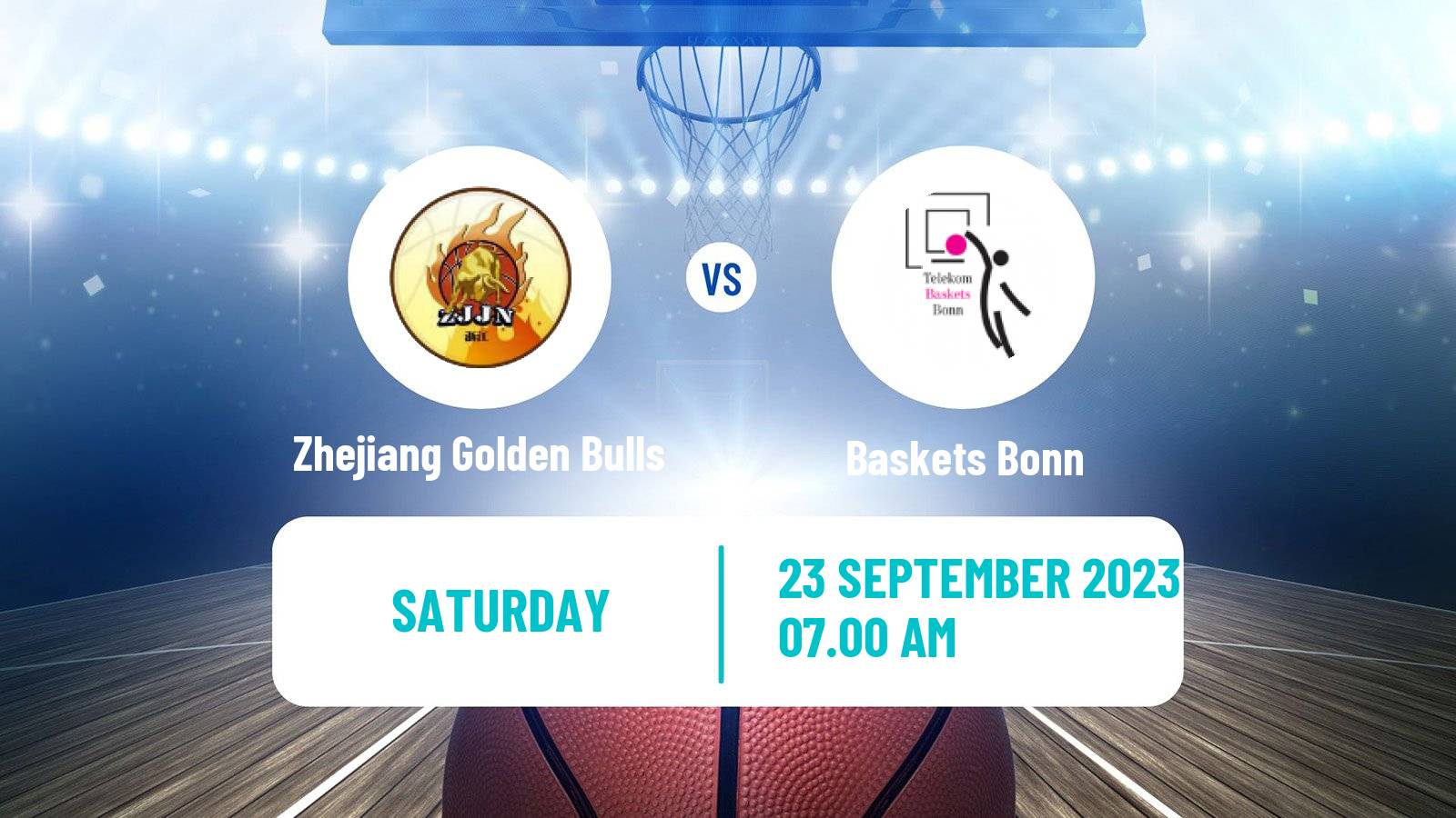 Basketball Basketball Intercontinental Cup Zhejiang Golden Bulls - Baskets Bonn