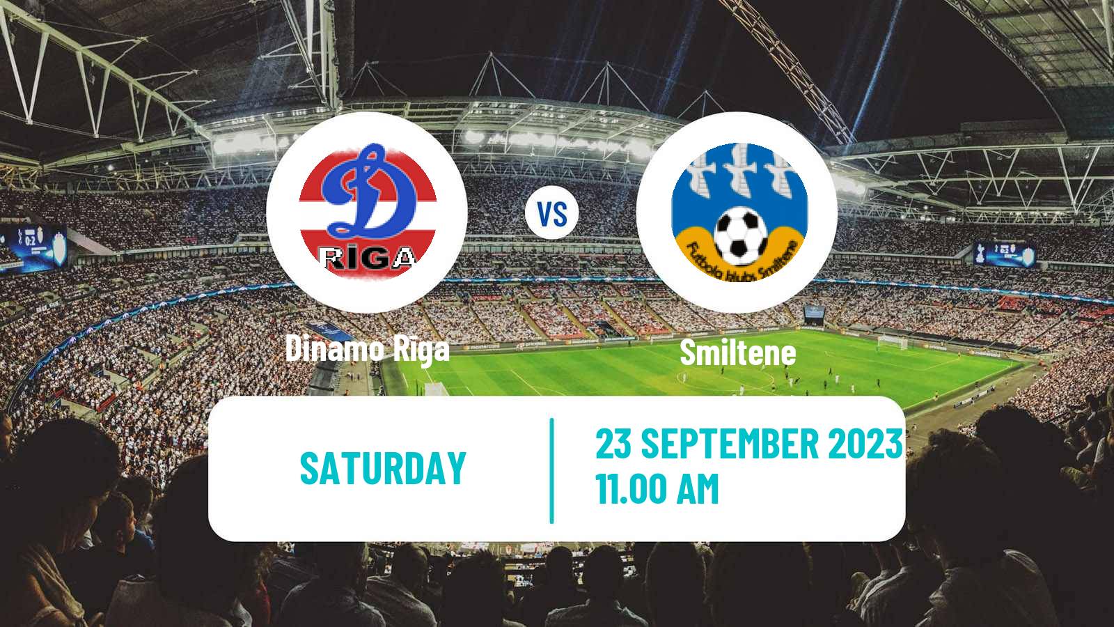 Soccer Latvian 1 Liga Dinamo Rīga - Smiltene