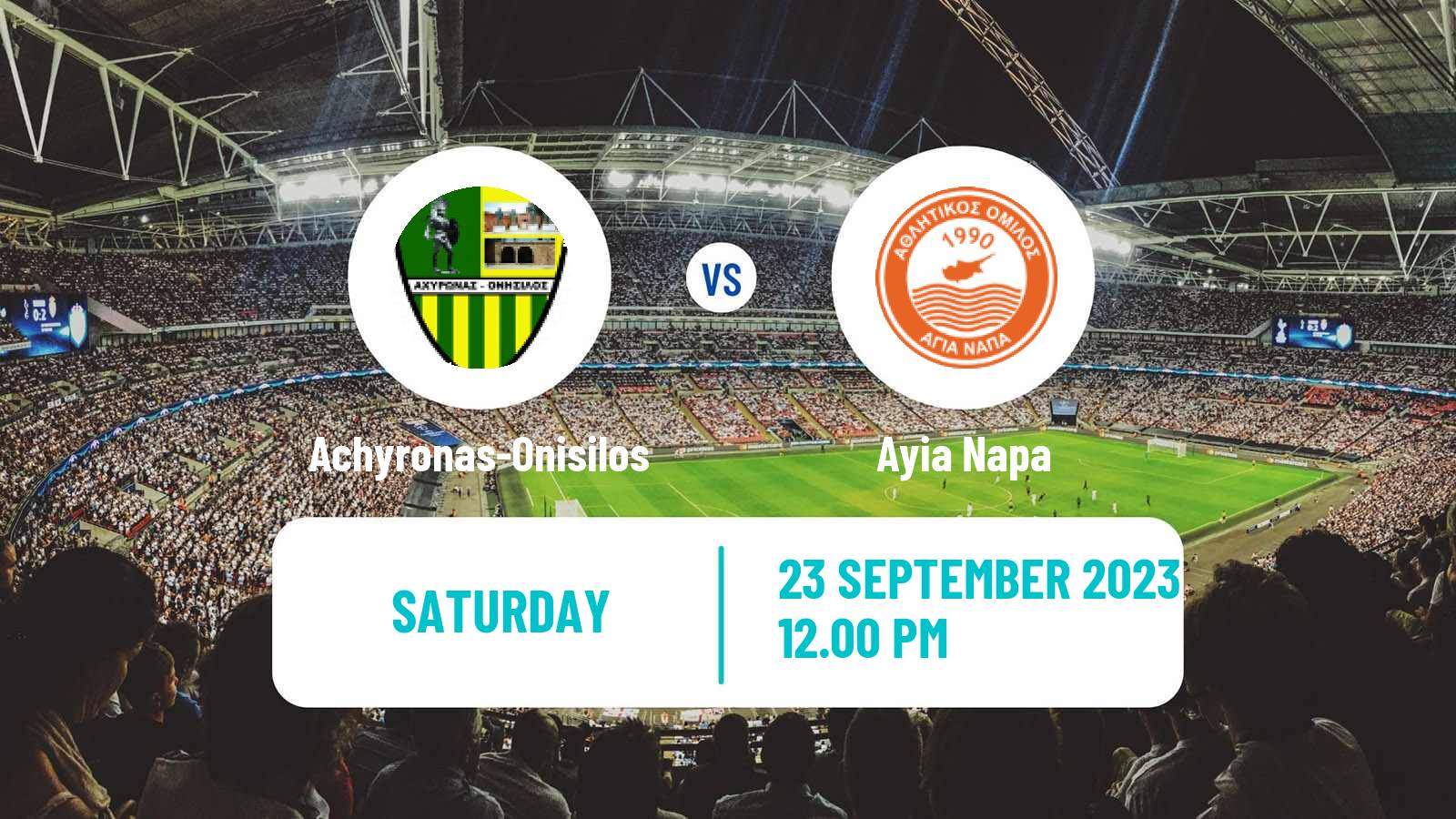 Soccer Cypriot Division 2 Achyronas-Onisilos - Ayia Napa