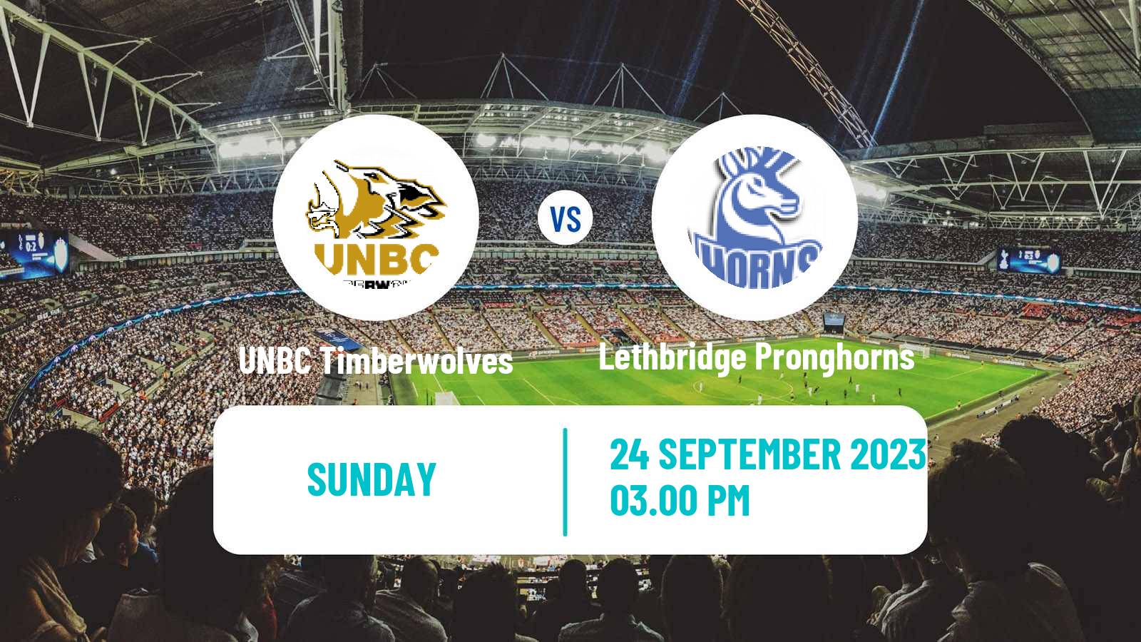 Soccer Canadian U Sports Soccer UNBC Timberwolves - Lethbridge Pronghorns