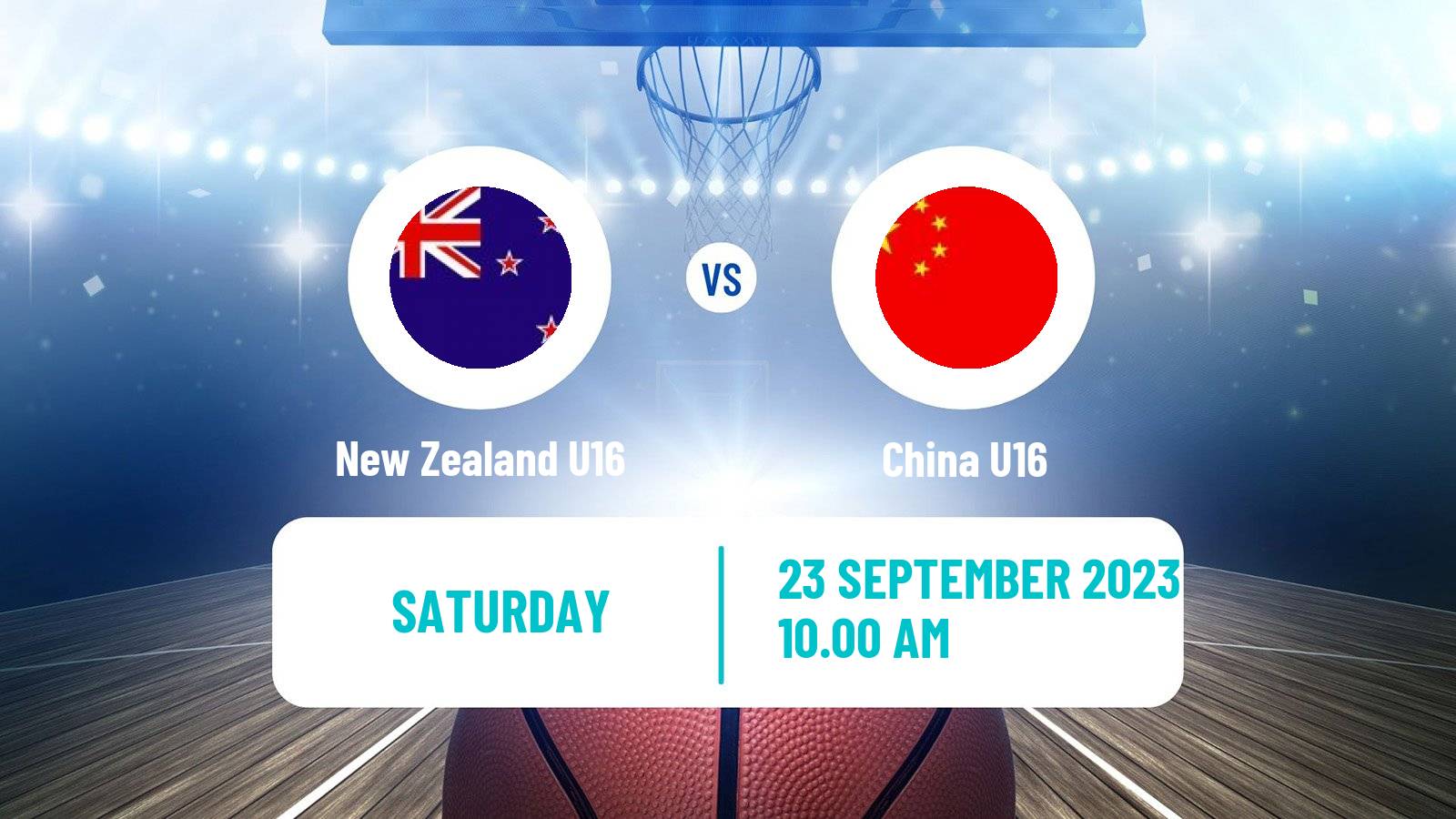 Basketball Asia Championship U16 Basketball New Zealand U16 - China U16