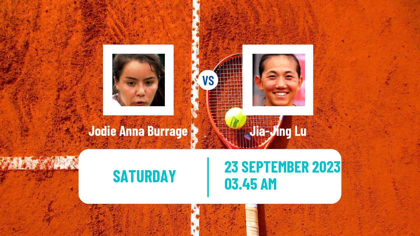 Tennis WTA Ningbo Jodie Anna Burrage - Jia-Jing Lu