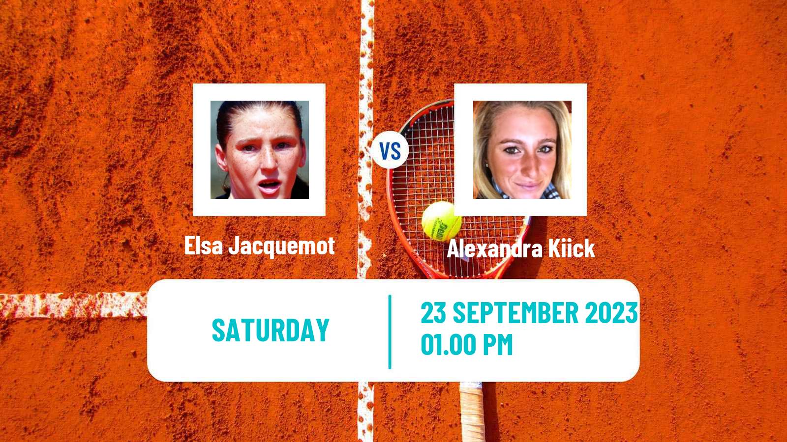 Tennis ITF W60 Berkeley Ca Women Elsa Jacquemot - Alexandra Kiick
