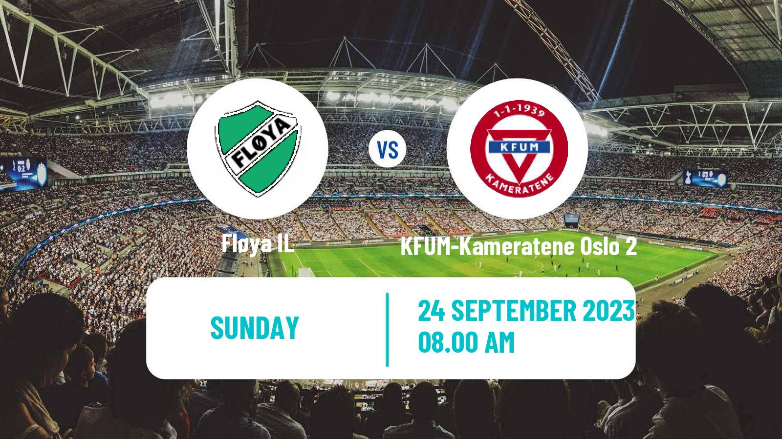 Soccer Norwegian Division 3 - Group 6 Fløya - KFUM-Kameratene Oslo 2