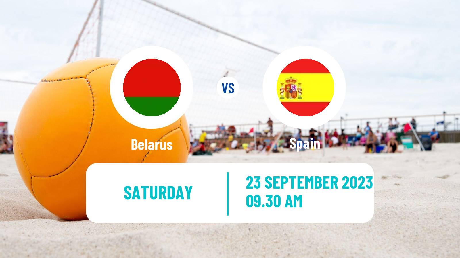 Beach soccer EBSL Superfinal Belarus - Spain