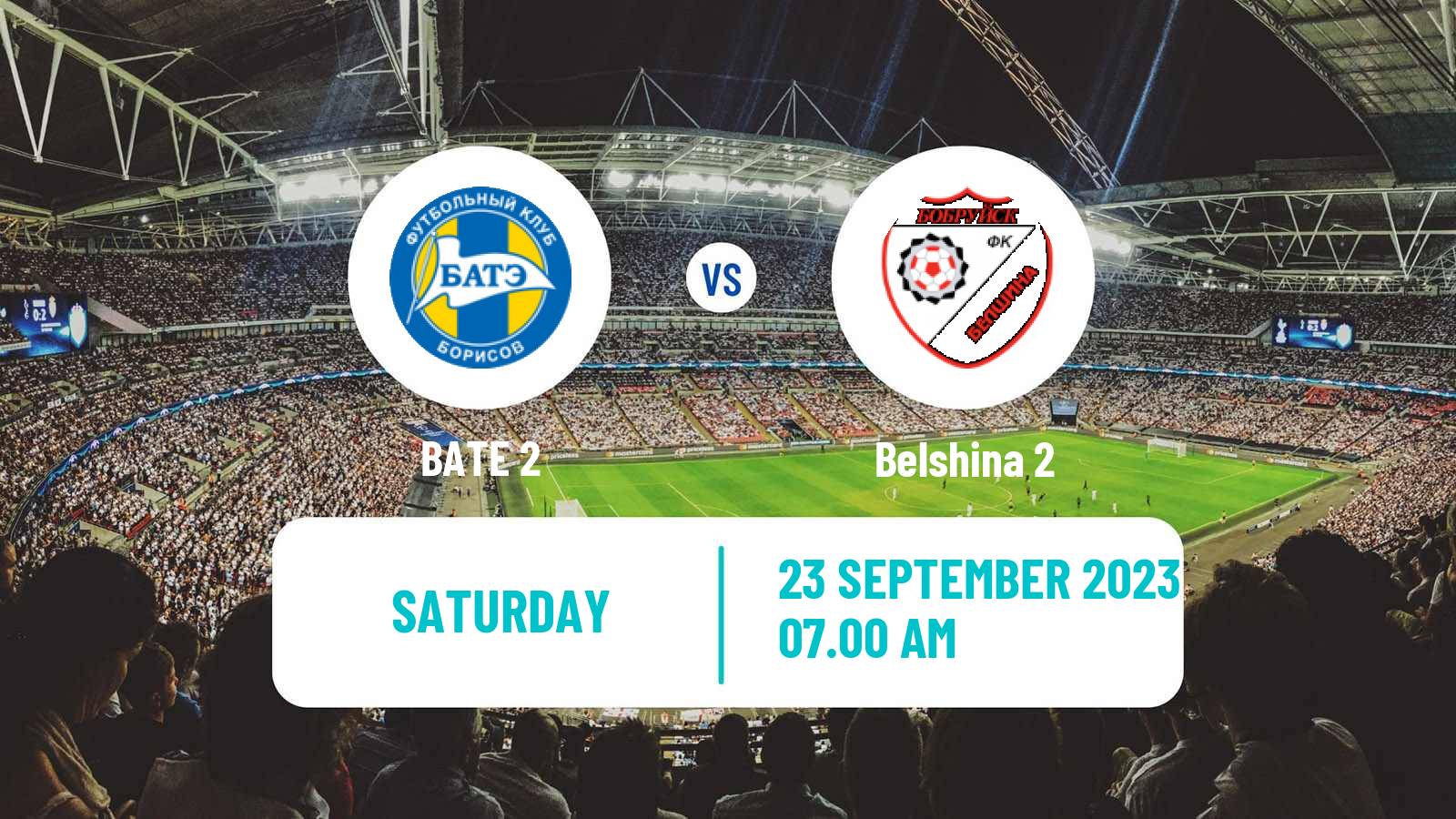 Soccer Belarusian Vysshaya Liga Reserve BATE 2 - Belshina 2