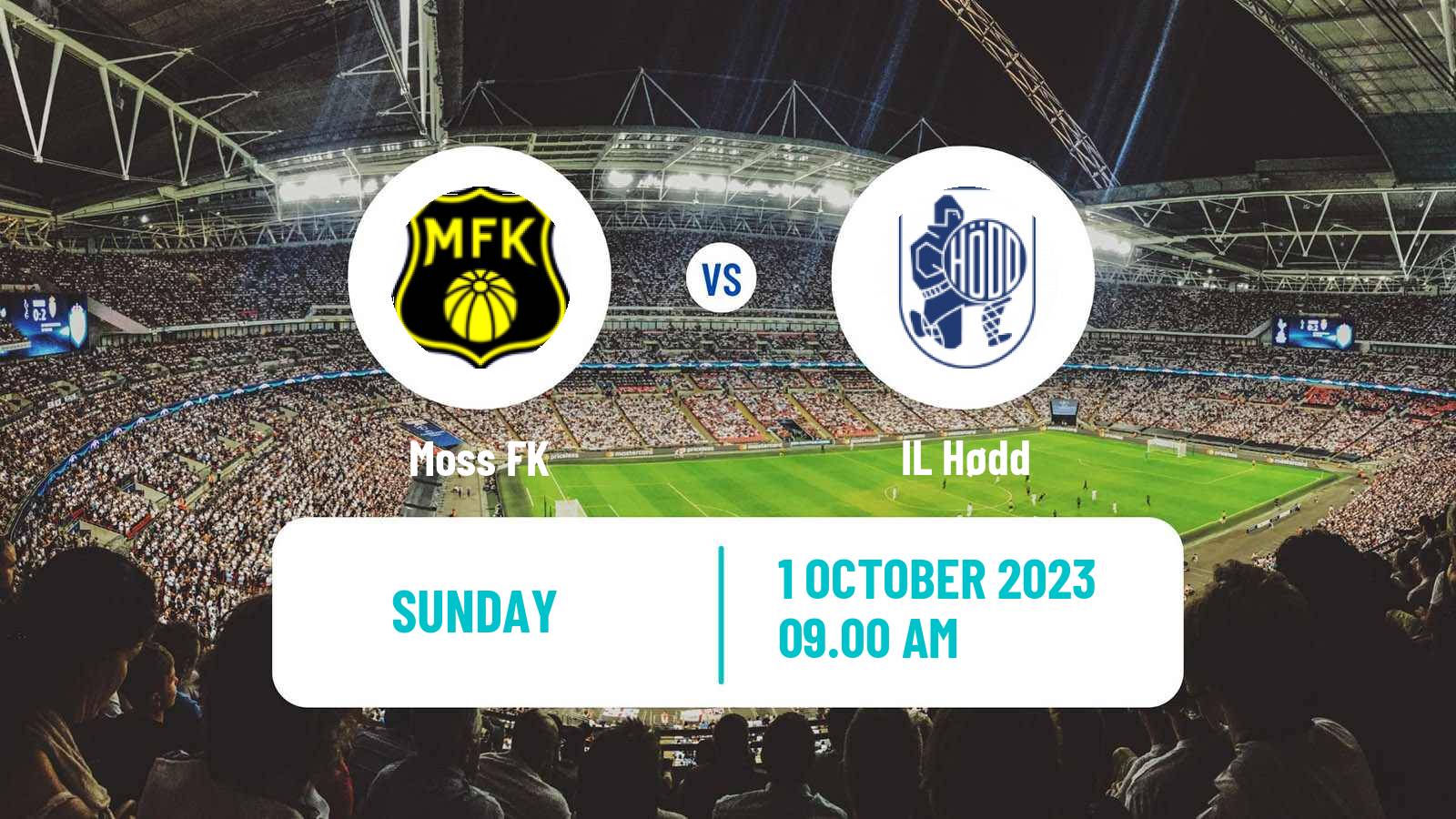 Soccer Norwegian Adeccoligaen Moss - Hødd