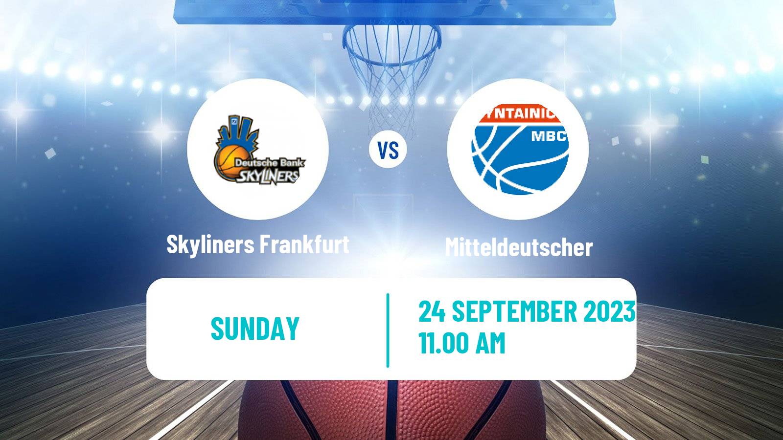 Basketball German Cup Basketball Skyliners Frankfurt - Mitteldeutscher