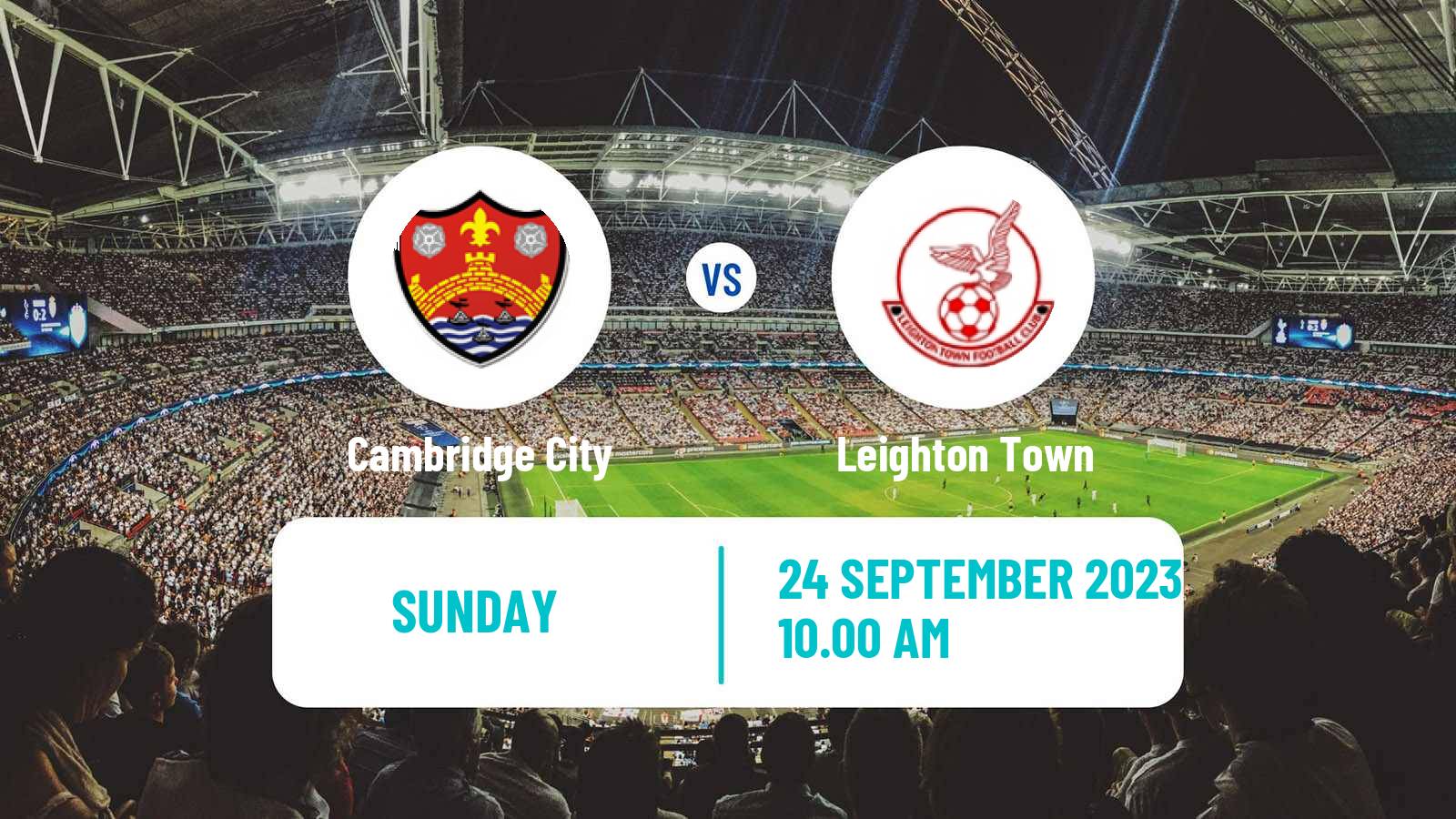 Soccer English FA Trophy Cambridge City - Leighton Town