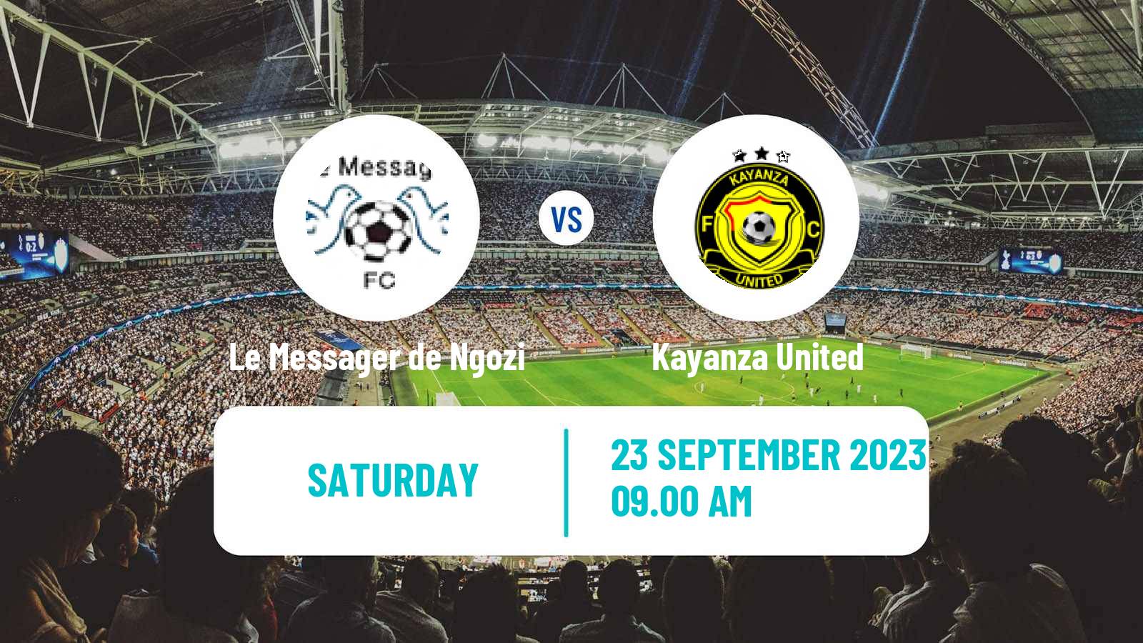 Soccer Burundi Premier League Le Messager de Ngozi - Kayanza United