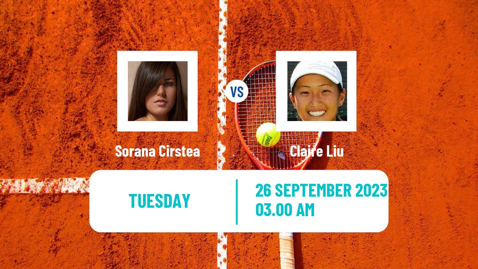 Tennis WTA Ningbo Sorana Cirstea - Claire Liu