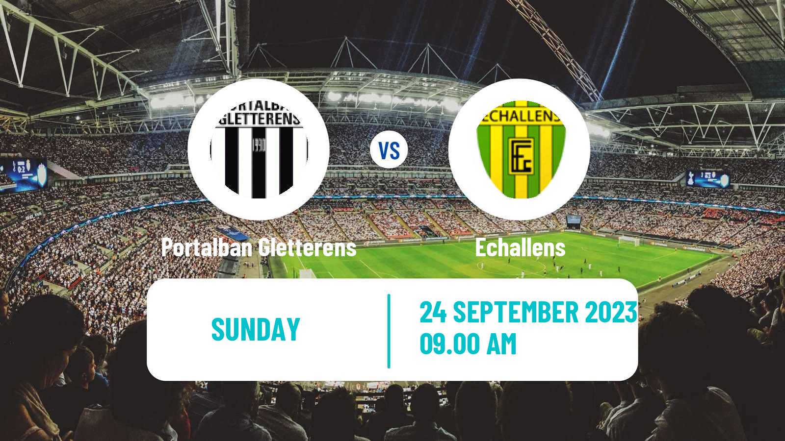 Soccer Swiss 1 Liga Classic Group 1 Portalban Gletterens - Echallens