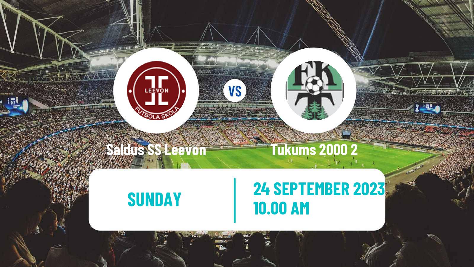 Soccer Latvian 1 Liga Saldus SS Leevon - Tukums 2000 2