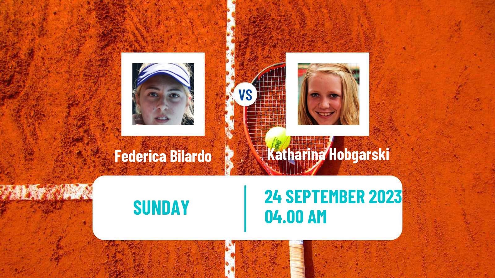 Tennis ITF W25 Santa Margherita Di Pula 6 Women Federica Bilardo - Katharina Hobgarski