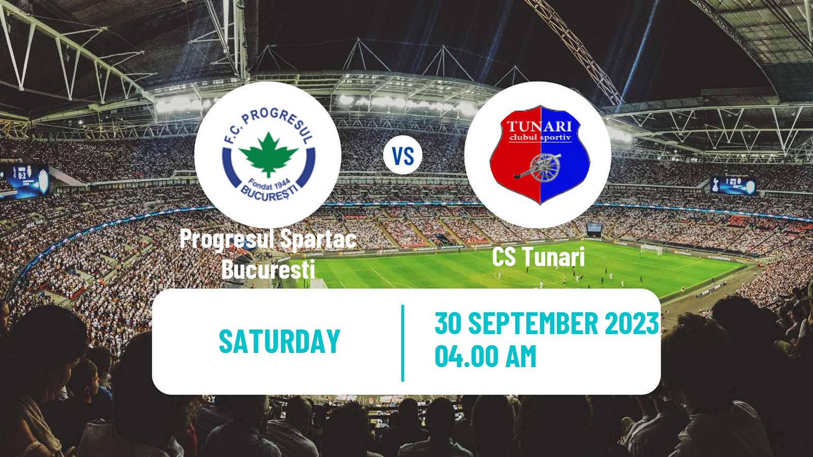 Soccer Romanian Division 2 Progresul Spartac Bucuresti - Tunari