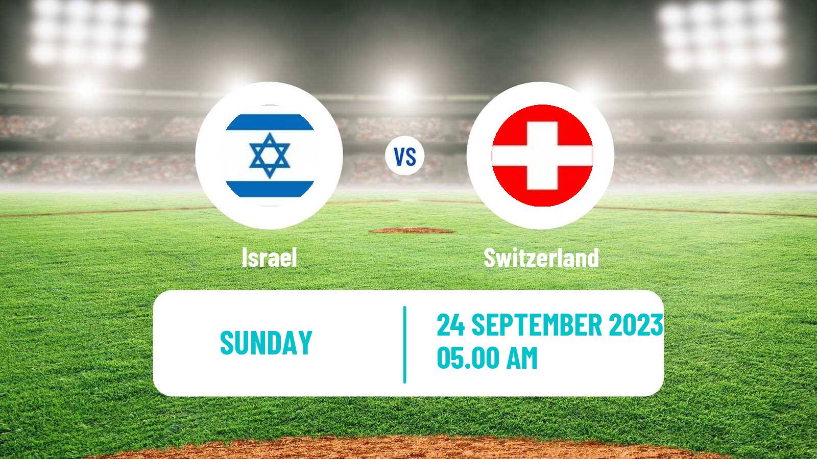 Baseball European Championship Baseball Israel - Switzerland