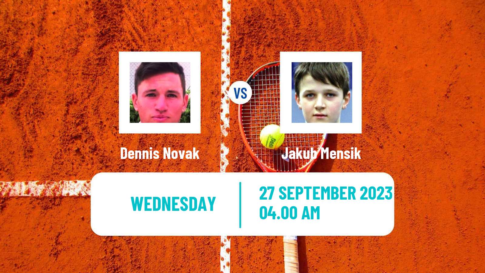 Tennis Orleans Challenger Men Dennis Novak - Jakub Mensik