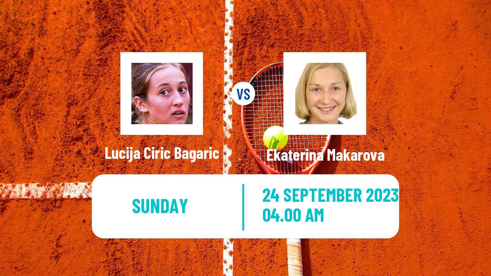 Tennis ITF W25 Slobozia Women Lucija Ciric Bagaric - Ekaterina Makarova