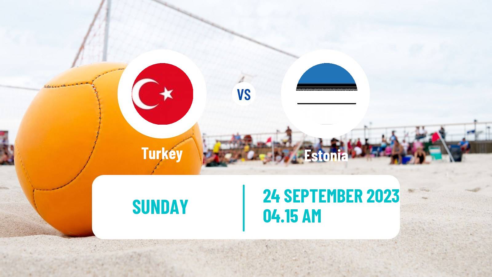 Beach soccer EBSL Superfinal Turkey - Estonia