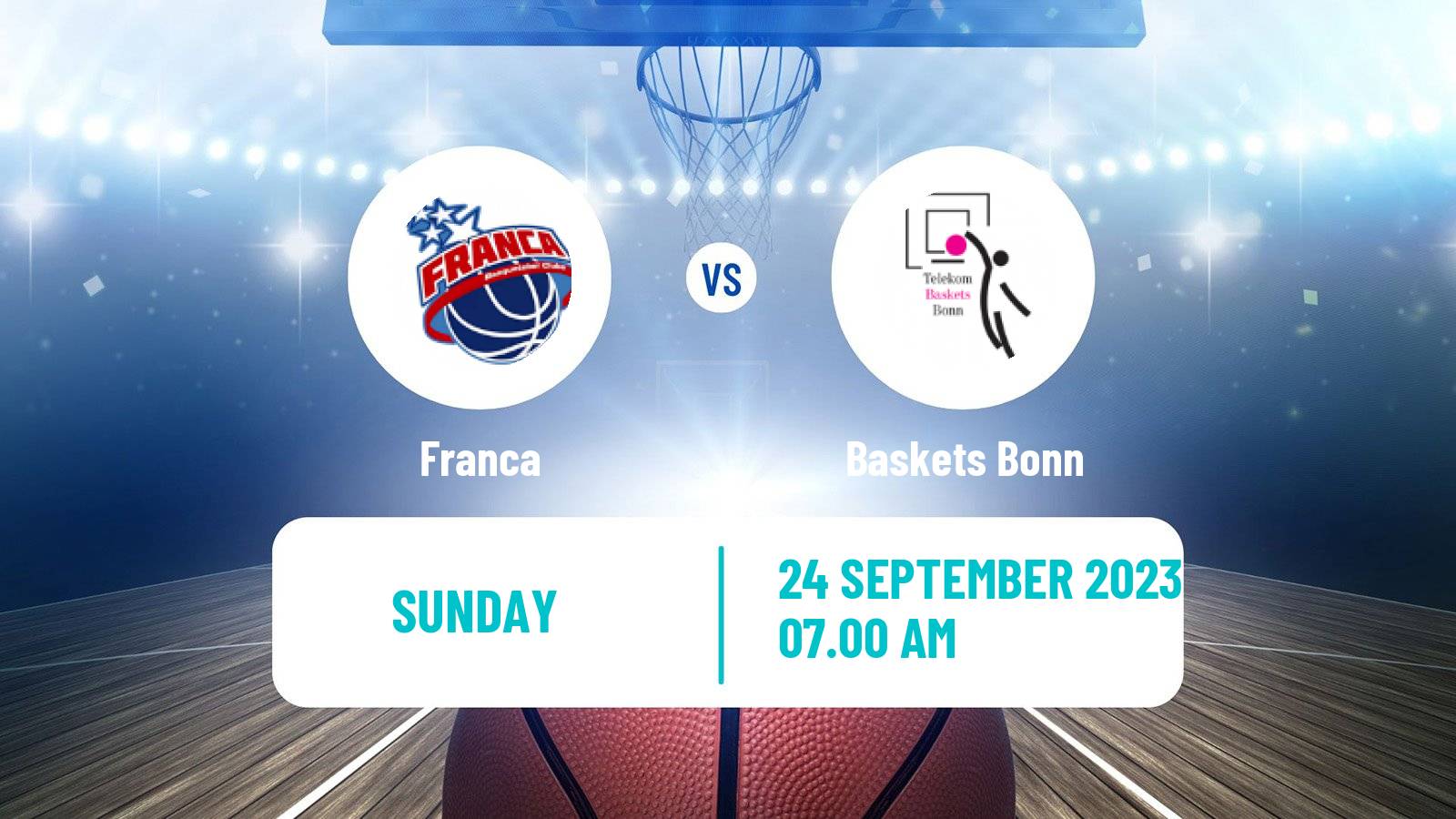 Basketball Basketball Intercontinental Cup Franca - Baskets Bonn