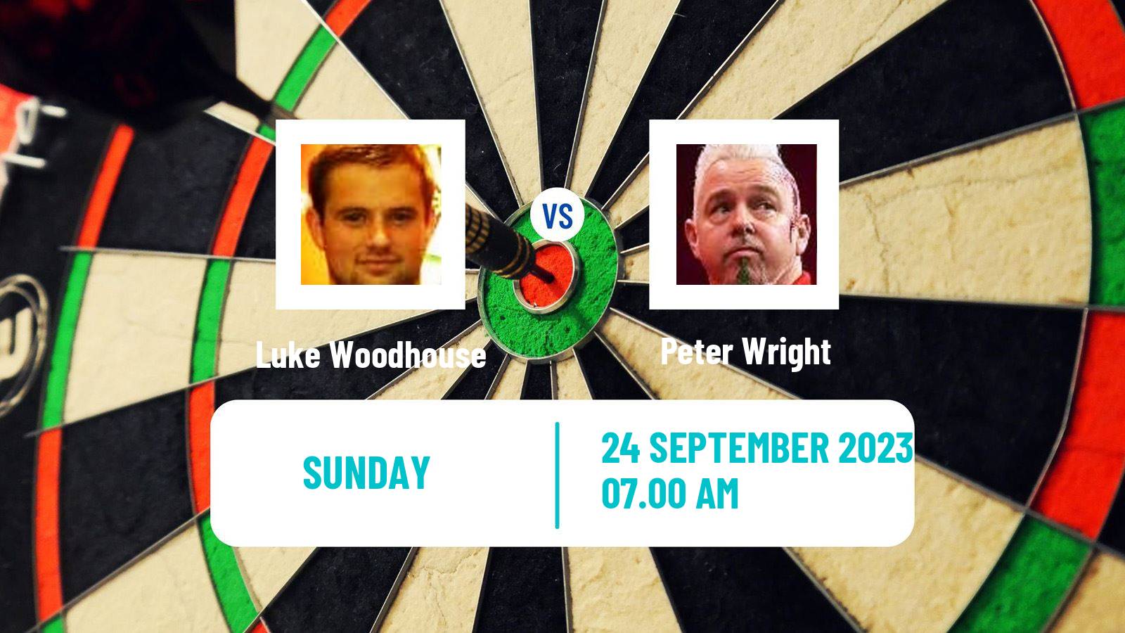 Darts European Tour 12 Luke Woodhouse - Peter Wright