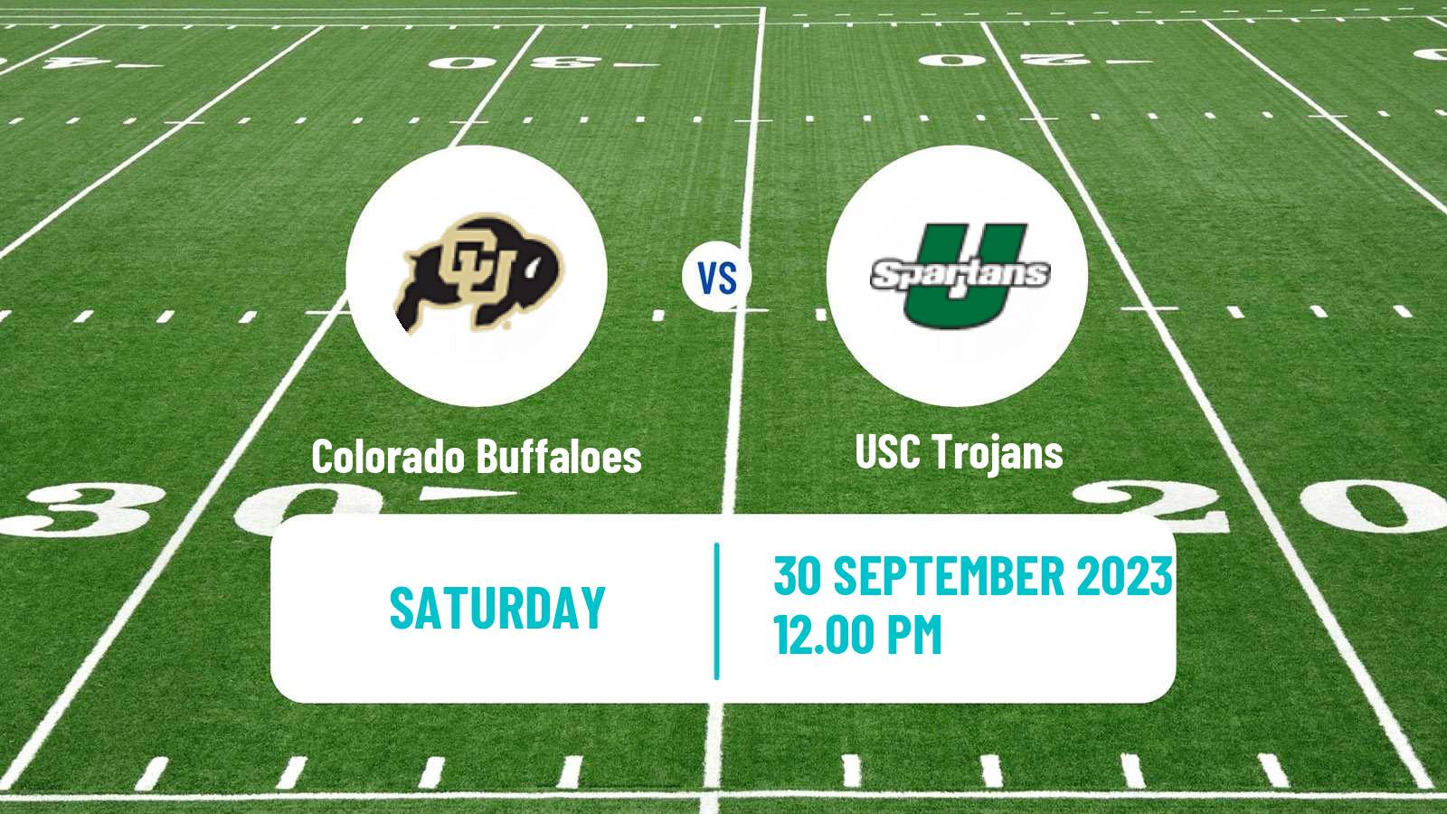American football NCAA College Football Colorado Buffaloes - USC Trojans
