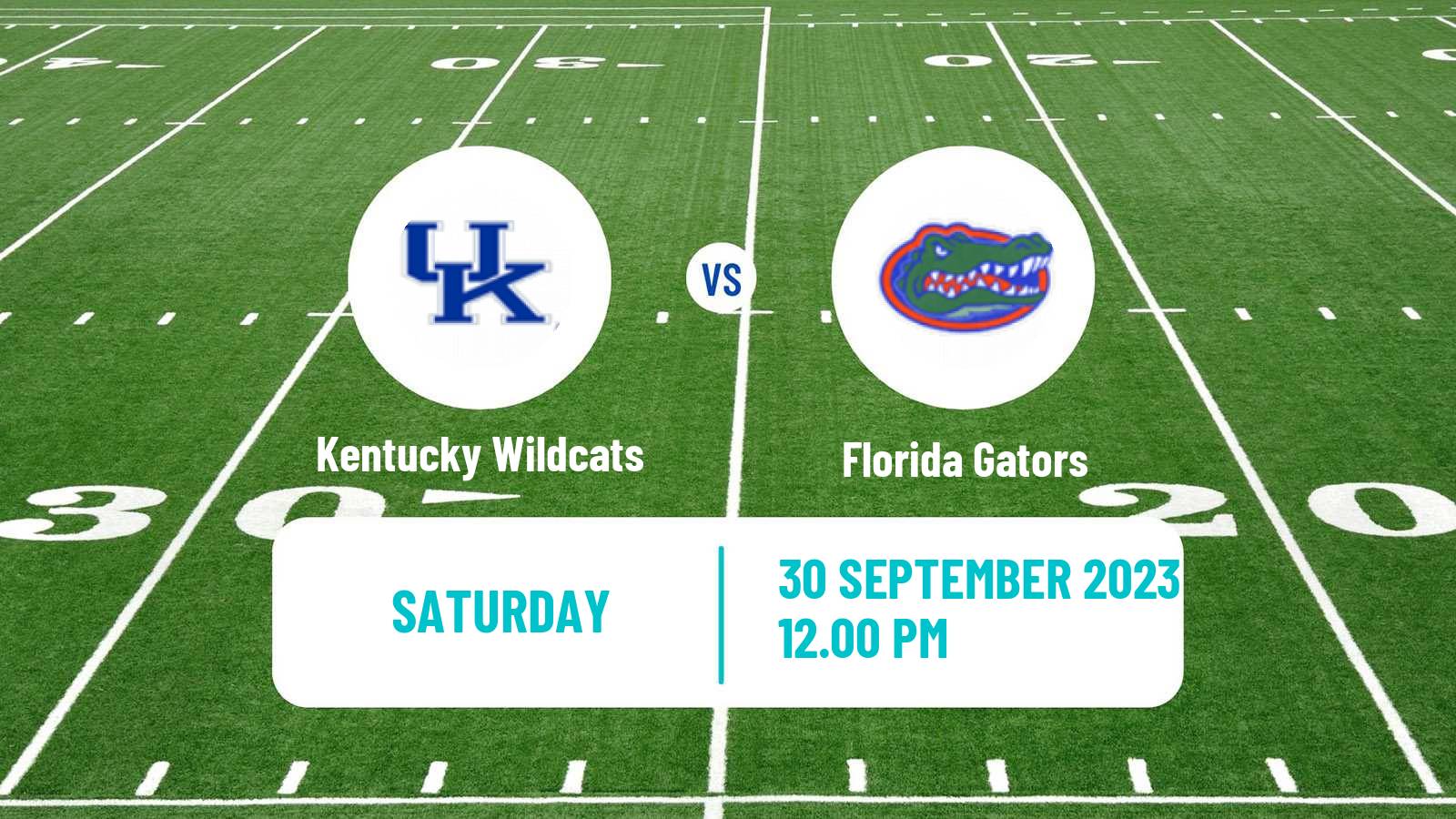 American football NCAA College Football Kentucky Wildcats - Florida Gators