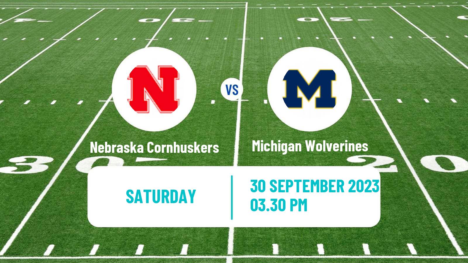 American football NCAA College Football Nebraska Cornhuskers - Michigan Wolverines