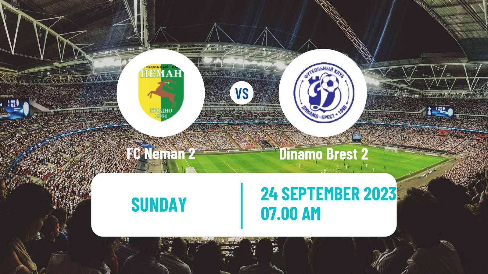 Soccer Belarusian Vysshaya Liga Reserve Neman 2 - Dinamo Brest 2