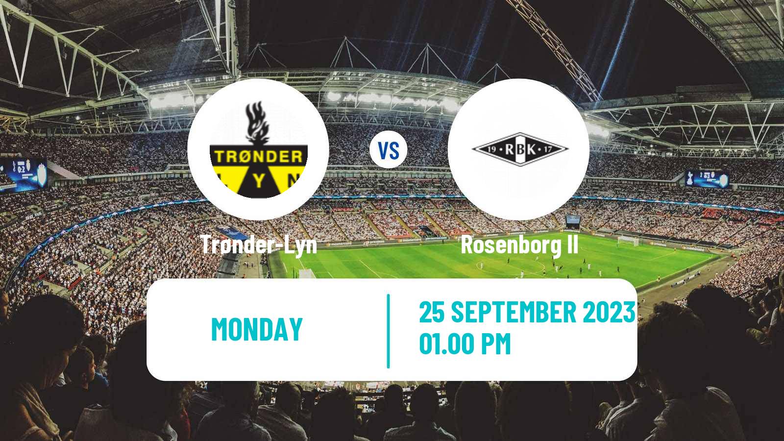 Soccer Norwegian Division 3 - Group 5 Trønder-Lyn - Rosenborg II