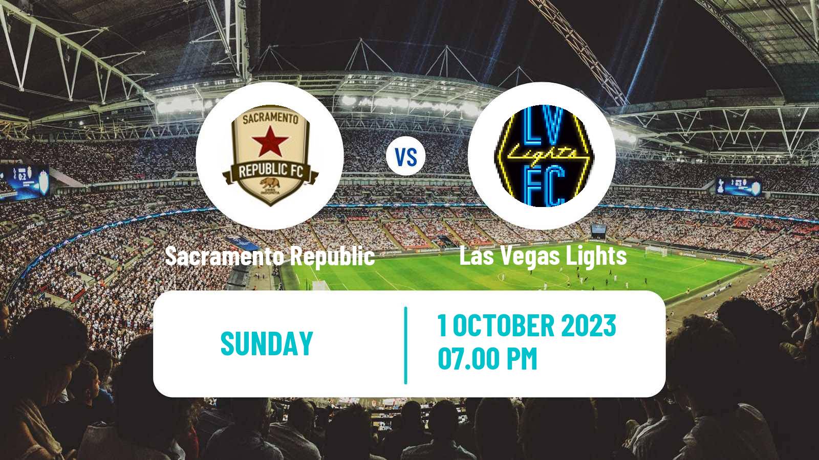 Soccer USL Championship Sacramento Republic - Las Vegas Lights