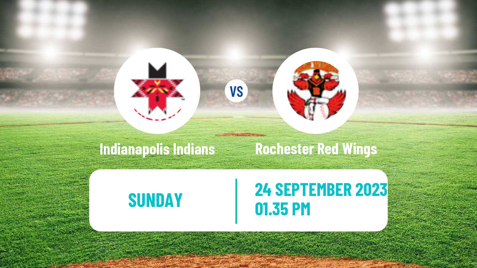 Baseball IL Indianapolis Indians - Rochester Red Wings