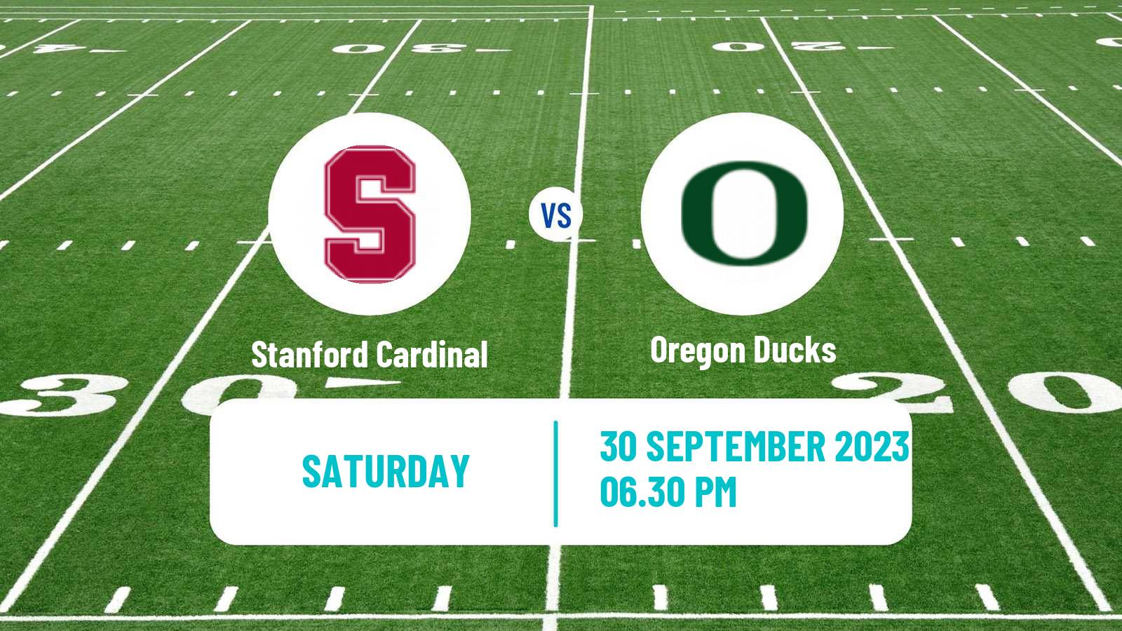 American football NCAA College Football Stanford Cardinal - Oregon Ducks