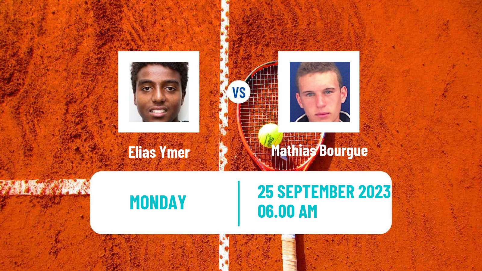 Tennis Orleans Challenger Men Elias Ymer - Mathias Bourgue