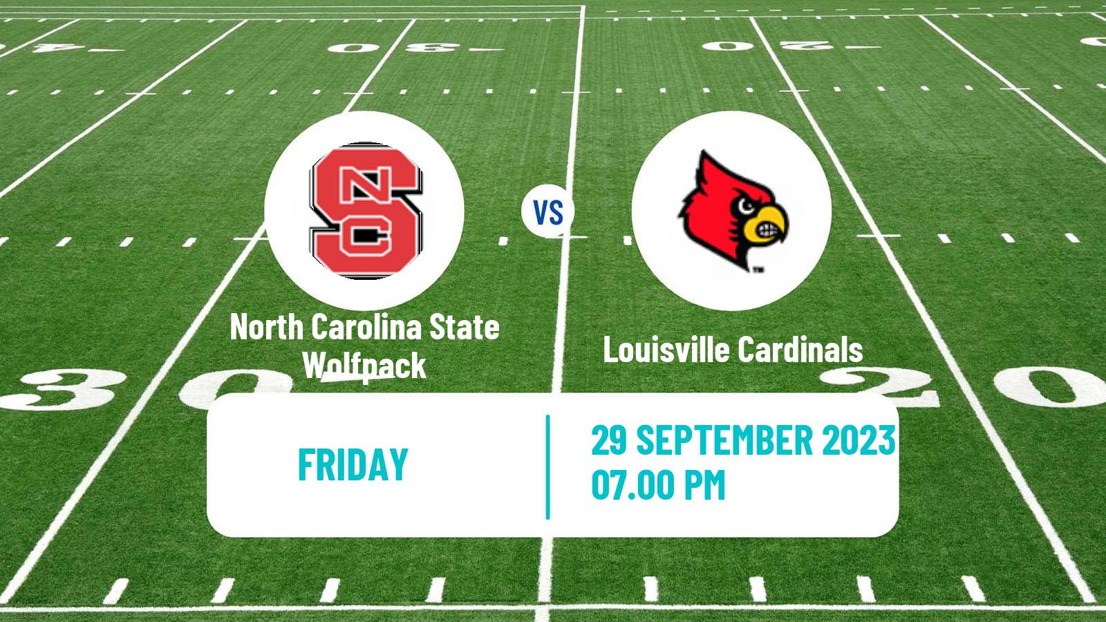 American football NCAA College Football North Carolina State Wolfpack - Louisville Cardinals