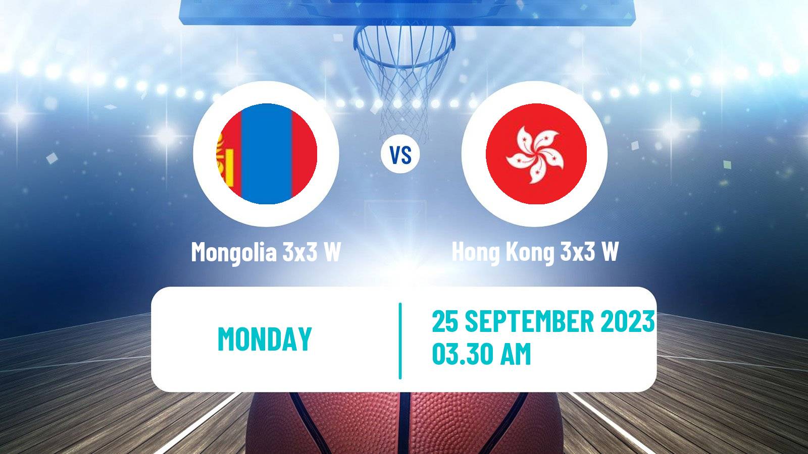Basketball Asian Games Basketball 3x3 Women Mongolia 3x3 W - Hong Kong 3x3 W