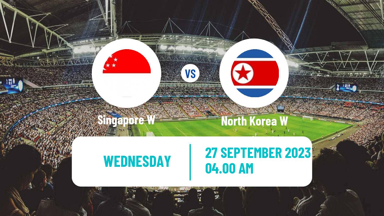 Soccer Asian Games Football Women Singapore W - North Korea W