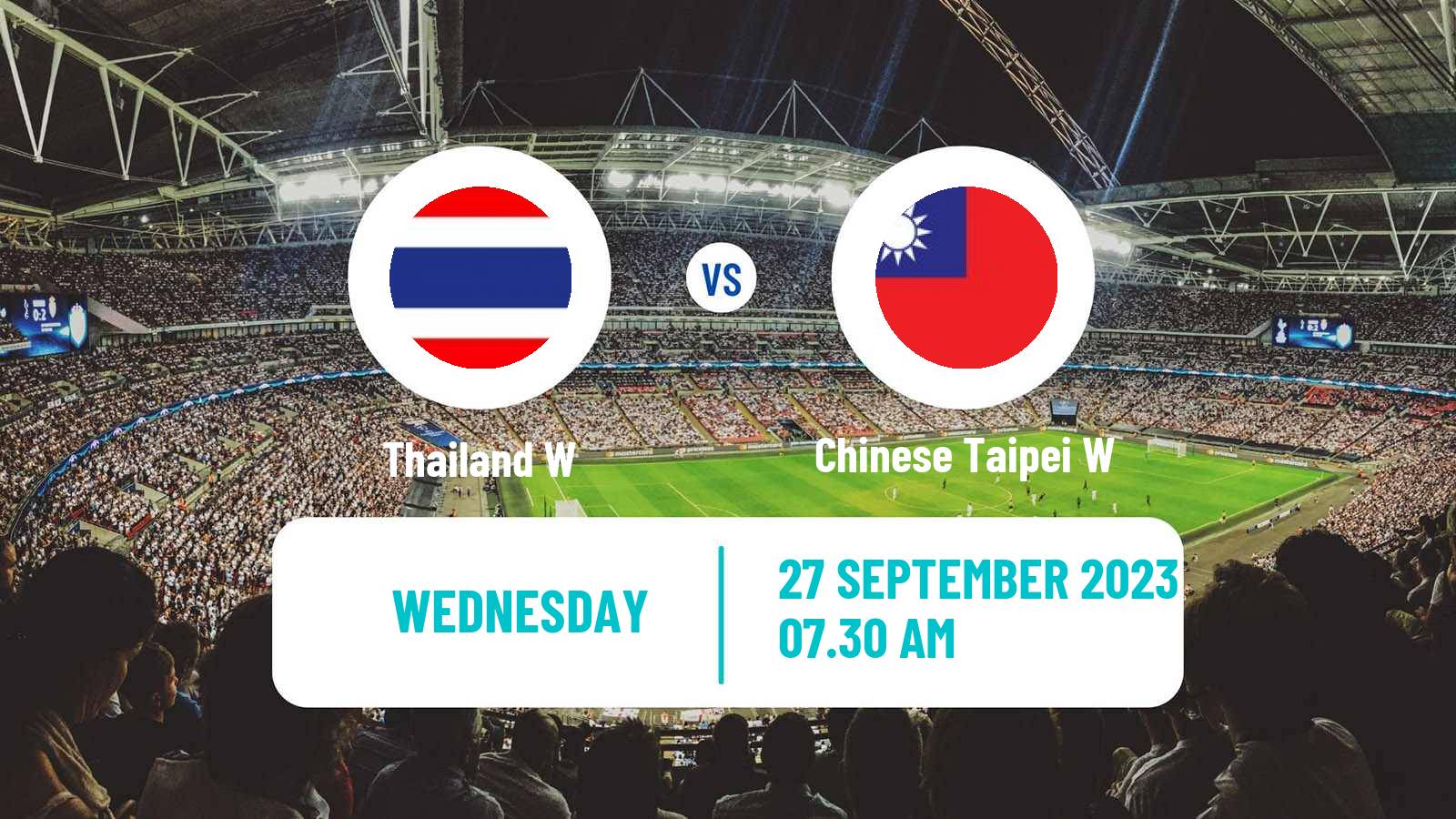 Soccer Asian Games Football Women Thailand W - Chinese Taipei W
