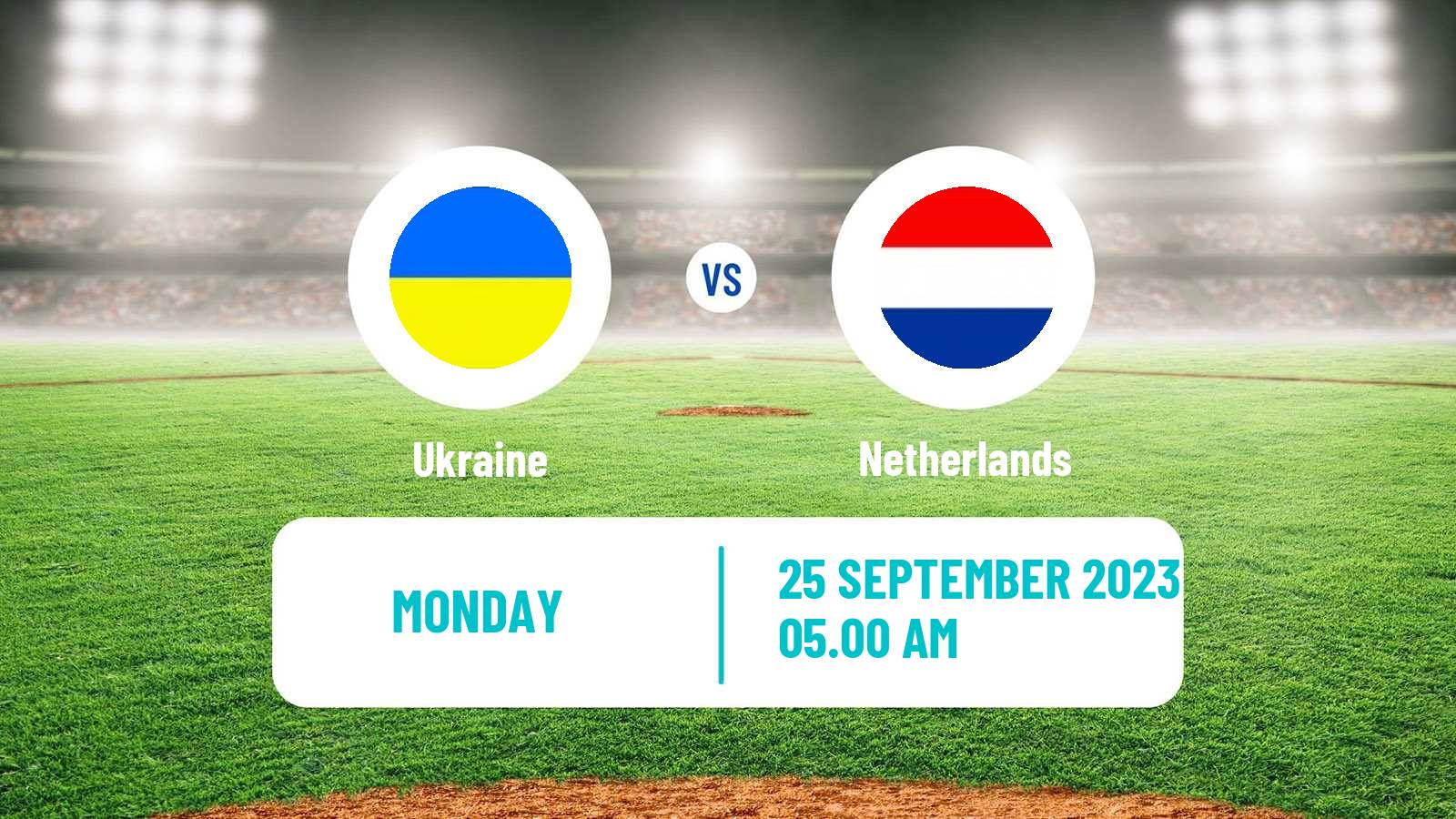 Baseball European Championship Baseball Ukraine - Netherlands