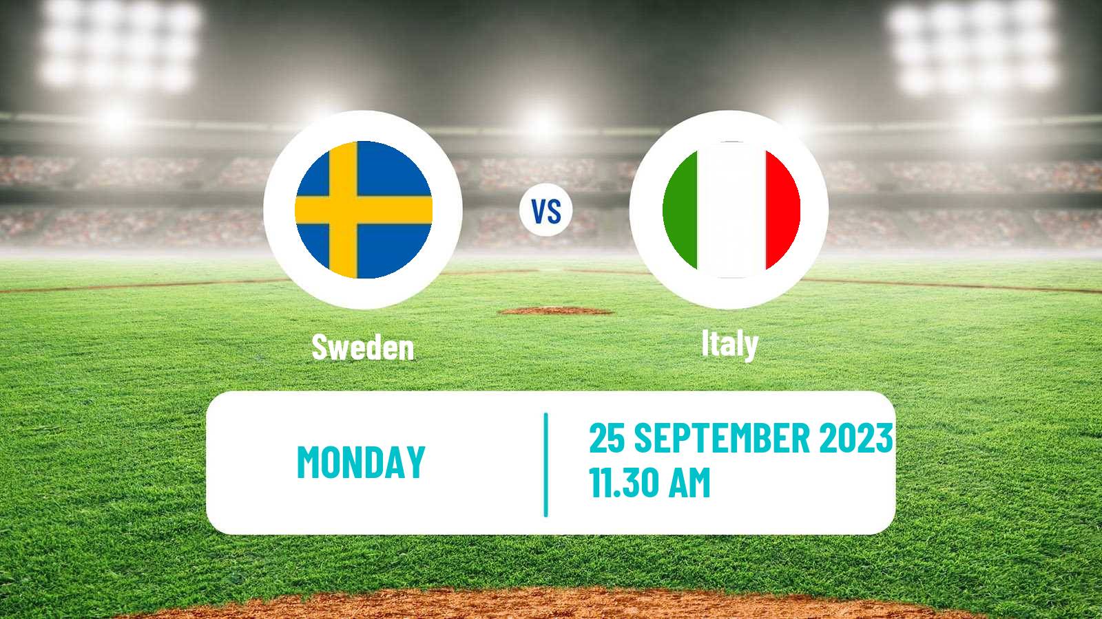 Baseball European Championship Baseball Sweden - Italy