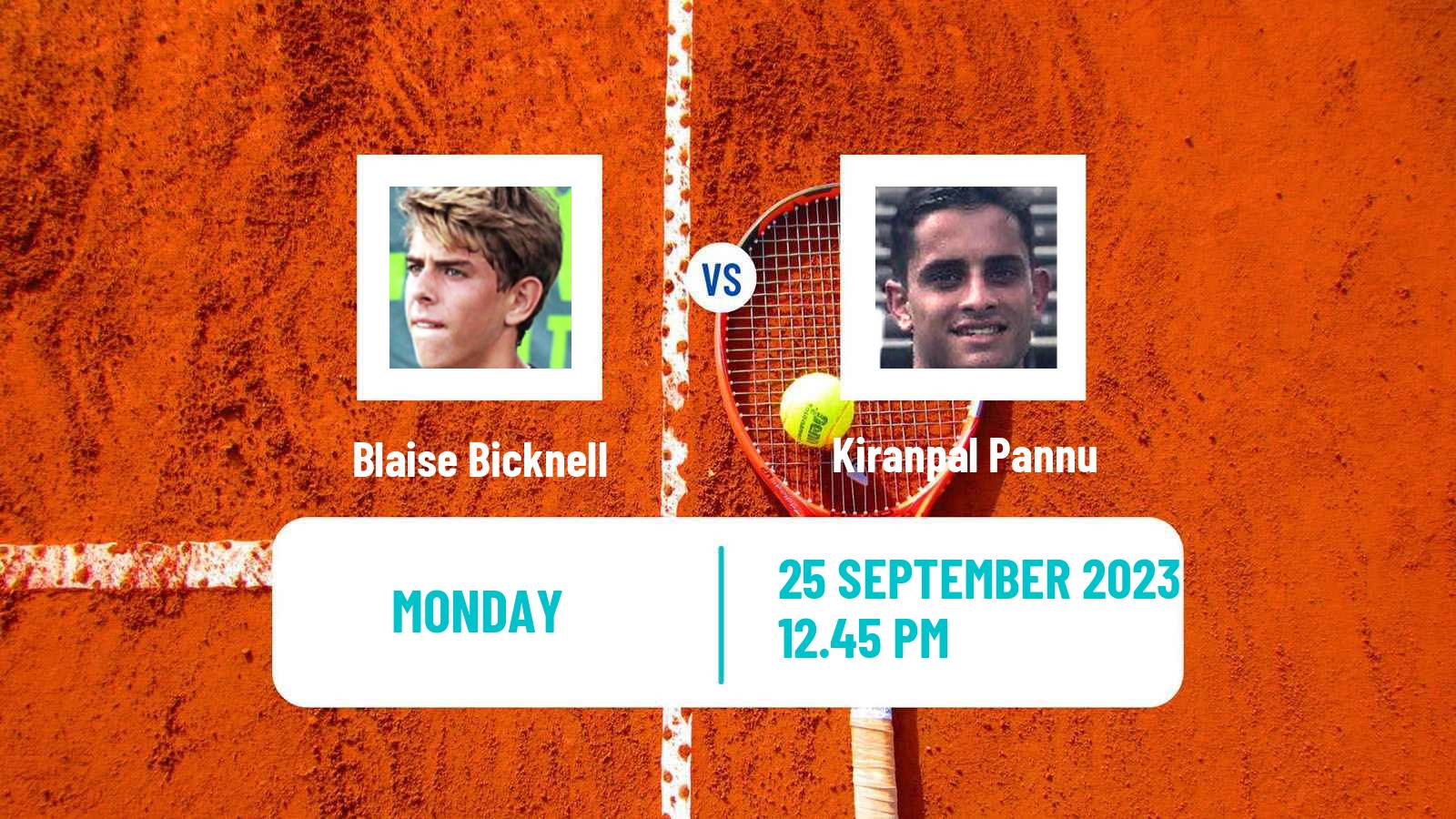 Tennis Bogota Challenger Men Blaise Bicknell - Kiranpal Pannu