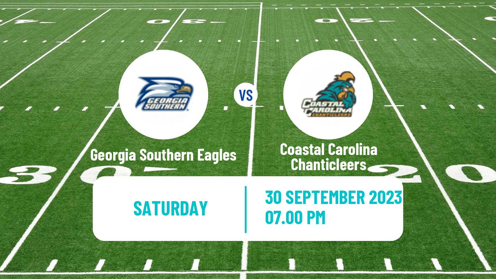 American football NCAA College Football Georgia Southern Eagles - Coastal Carolina Chanticleers