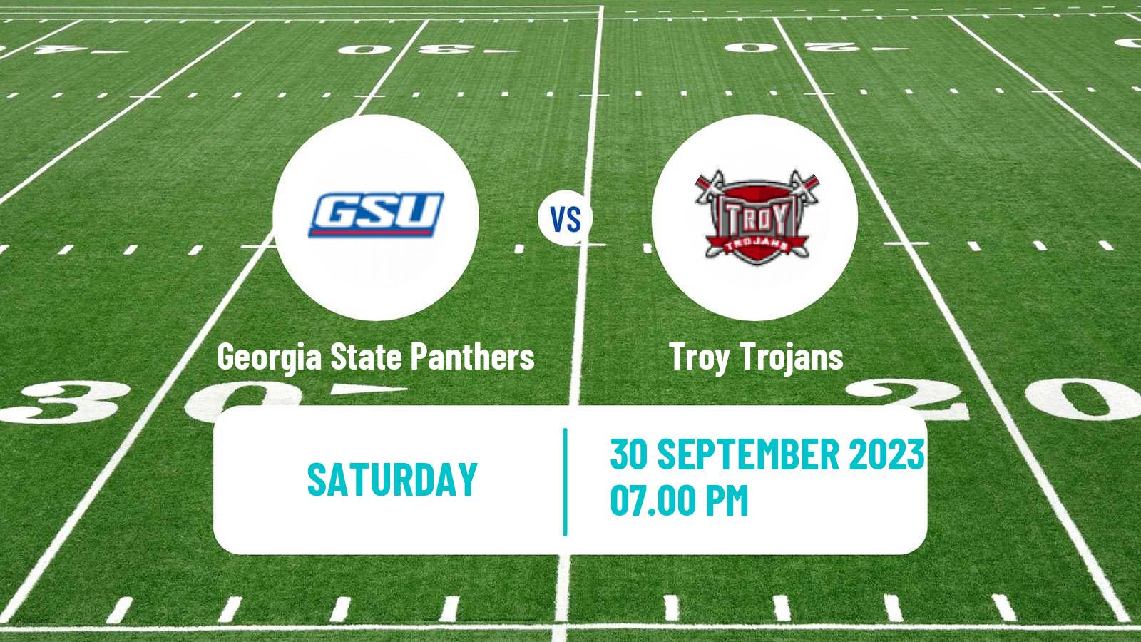 American football NCAA College Football Georgia State Panthers - Troy Trojans
